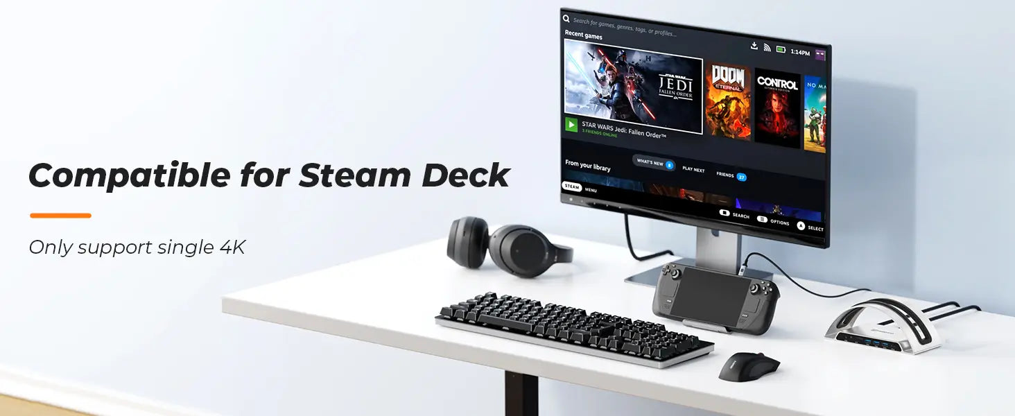 TOBENONE usb-c docking station for steam deck